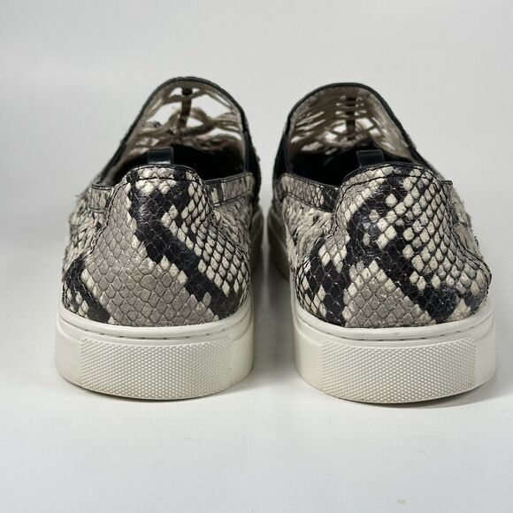 Tory Burch Womens Shoes Size 11 Huarache Weave Snakeskin Leather Slip On Sneaker - Picture 10 of 16